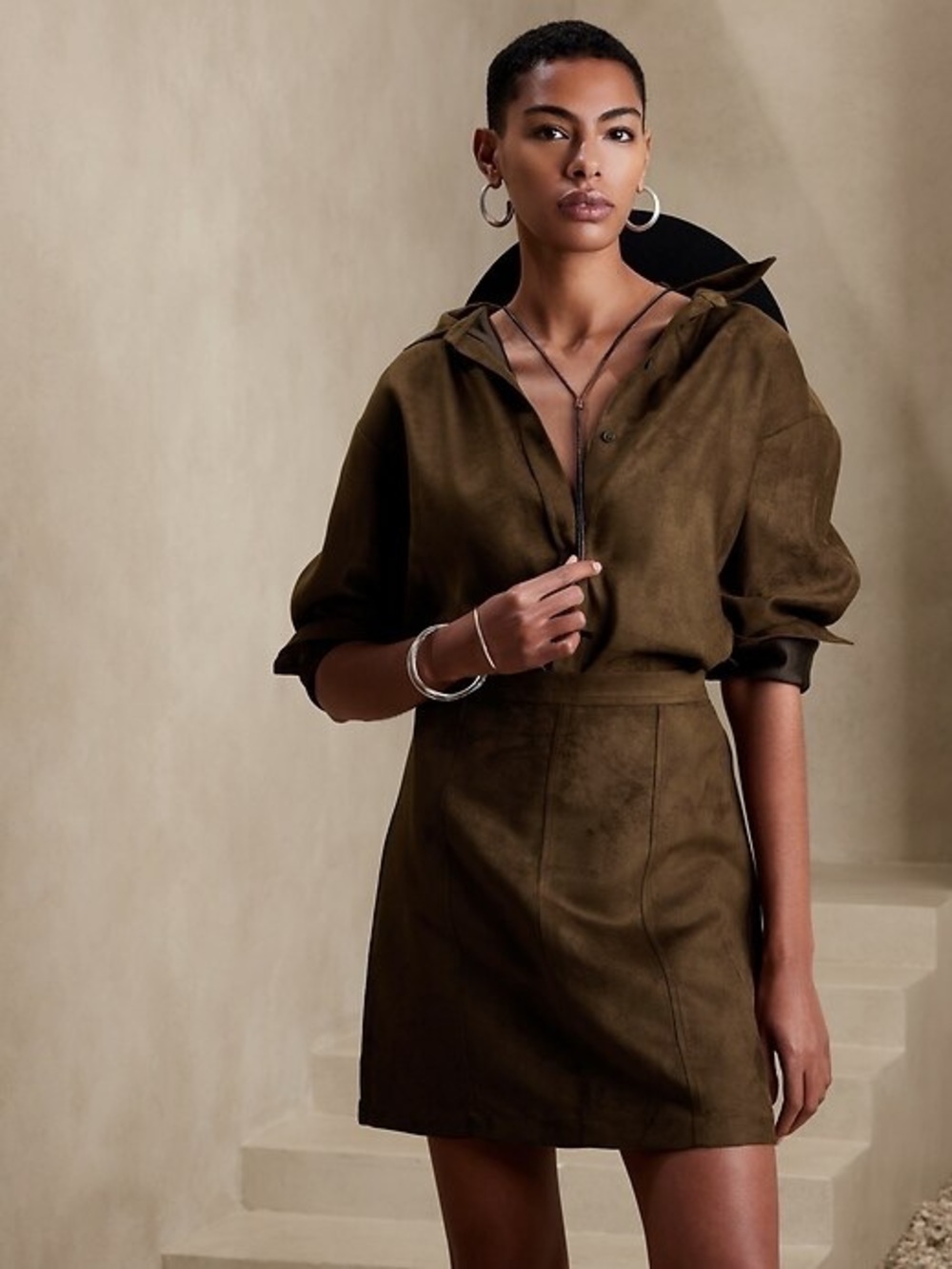 Banana Republic Factory | Dakota Vegan Suede Mini Skirt
